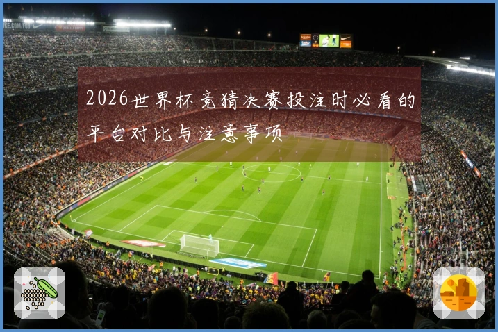 2026世界杯竞猜决赛投注时必看的平台对比与注意事项